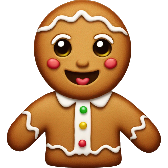 gingerbread man emoji
