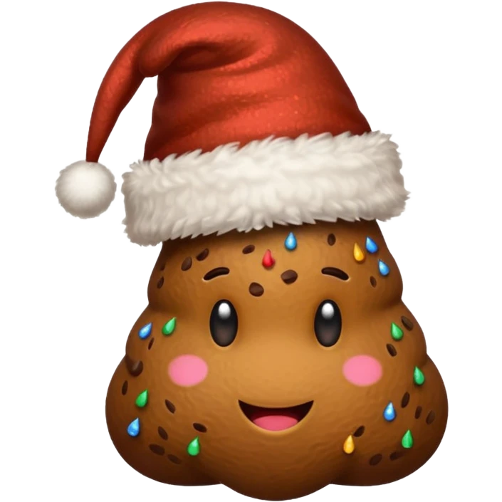 Christmas poop  emoji