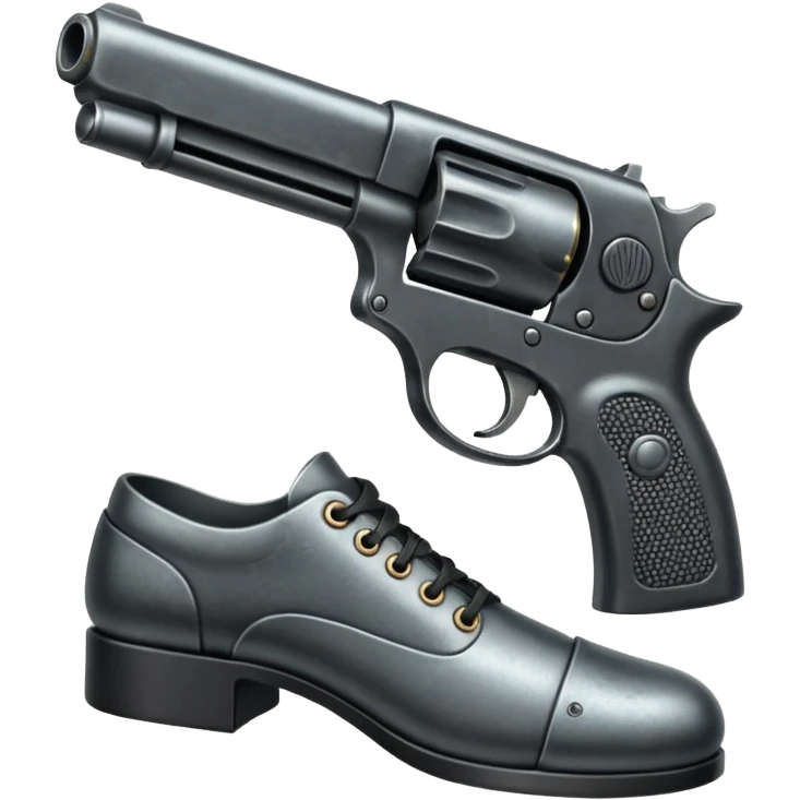 gun pointing at foot emoji