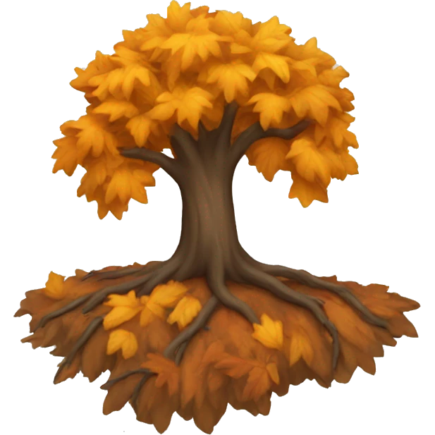 Fall tree emoji