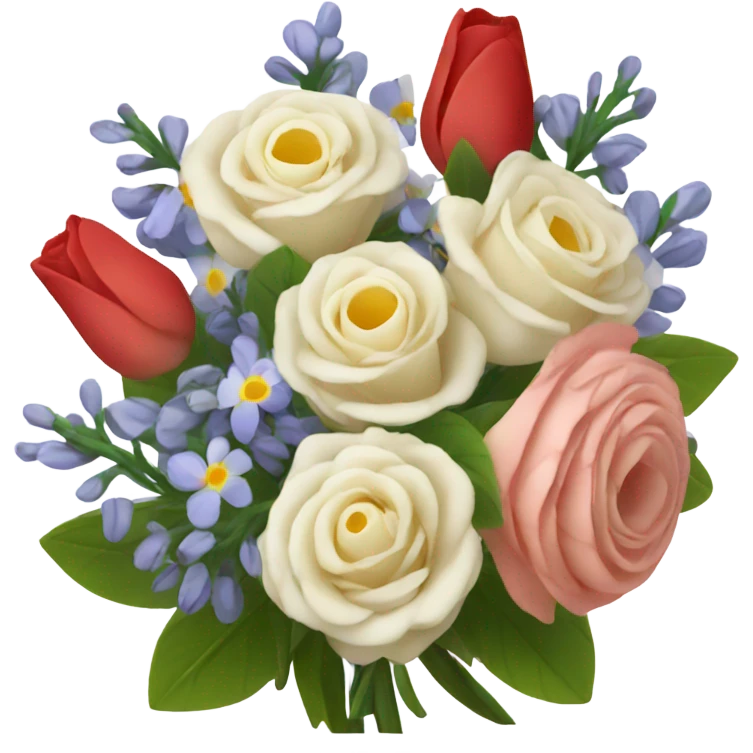 Bouquet of French flowers emoji