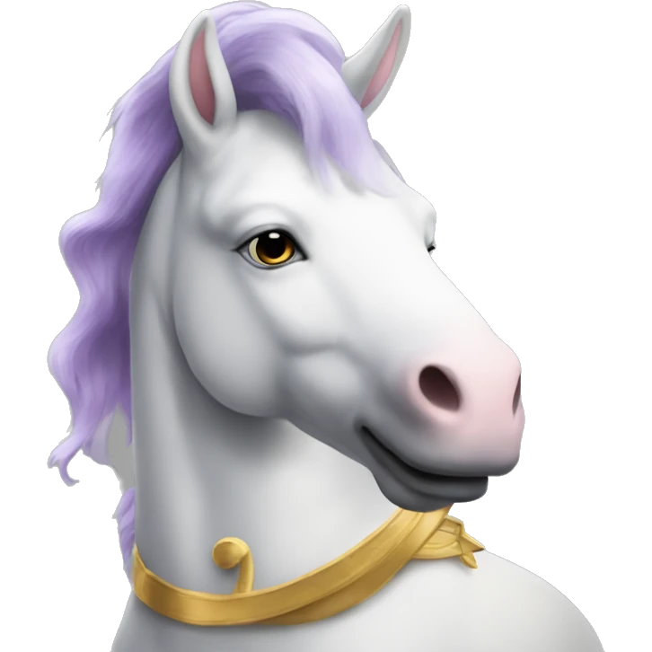 Monsieur grand avec une bouet licorne  emoji