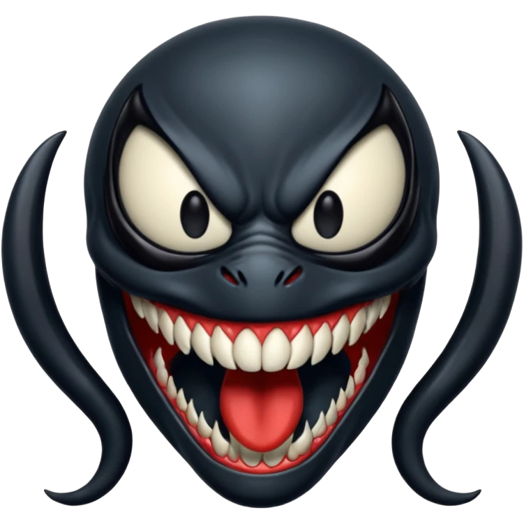 Venom with no pupils  emoji