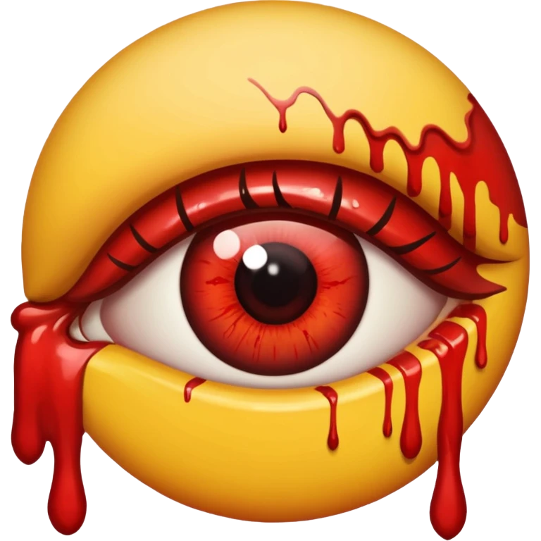 Bloody eye emoji
