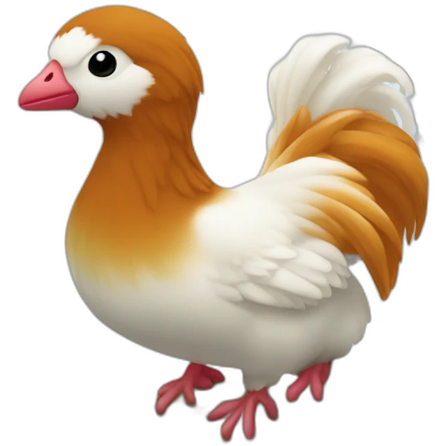 Aquita croisé border coli roux et blanc emoji