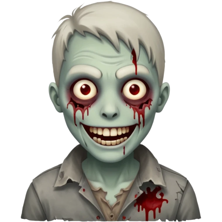 smiling zombie emoji