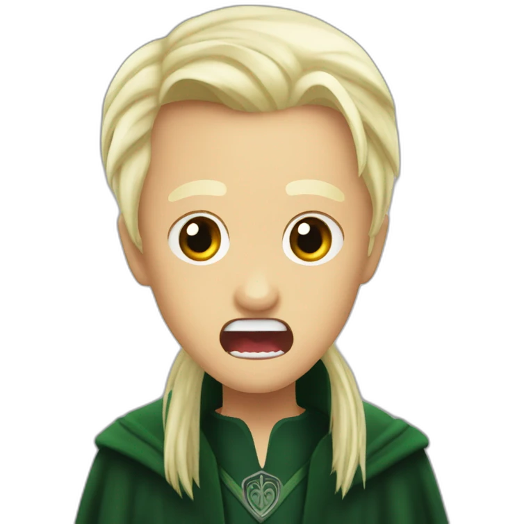 Draco malfoy shouting emoji