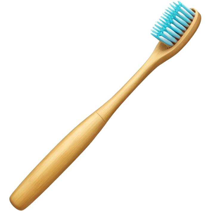 Bamboo toothbrush emoji