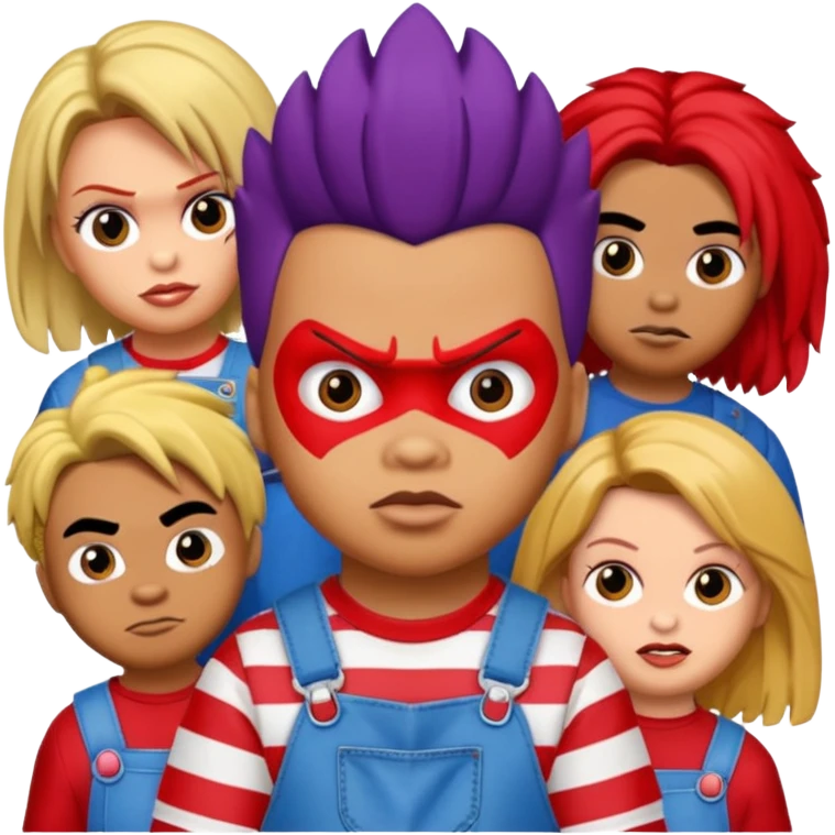 Glam jangle Quale Ricky Shoko, Tay, Tay, Rady Choppa, no Coco V Chucky emoji