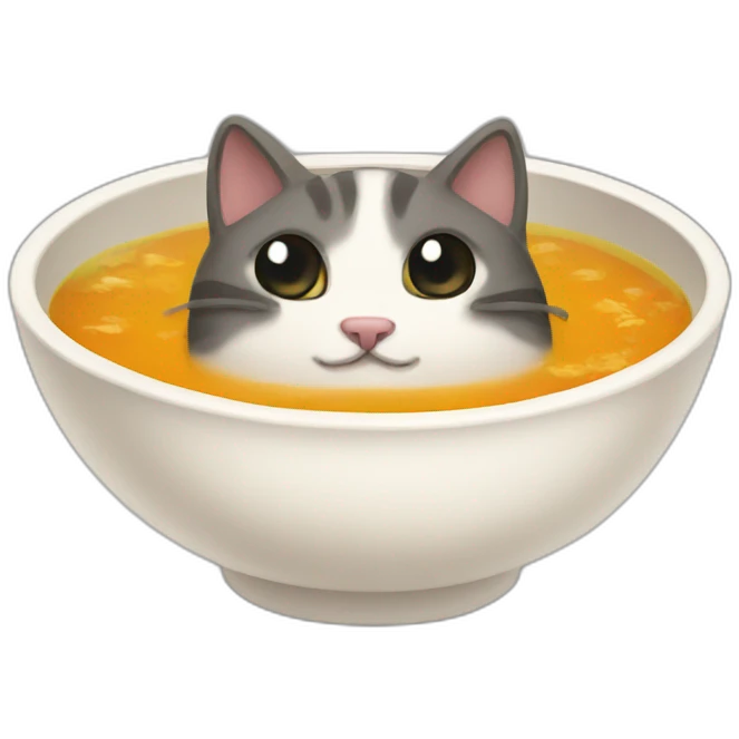 cat soup emoji