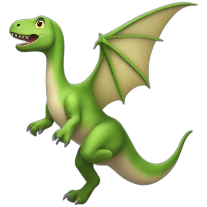 kneaded Flying Dinosaur emoji