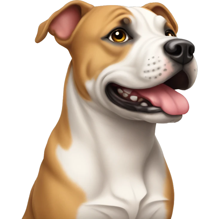 Amstaff with love emoji