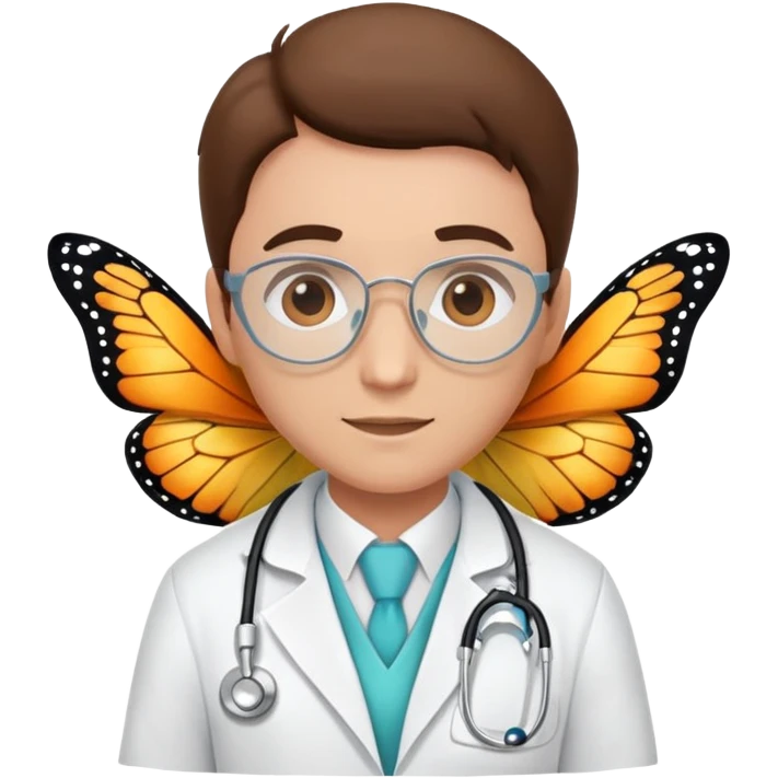 Doctor butterfly  emoji