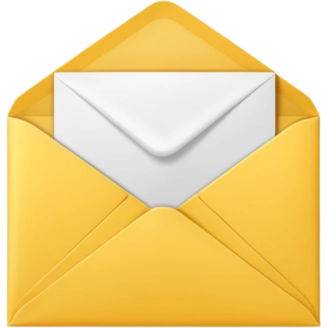 yellow letter envelope emoji