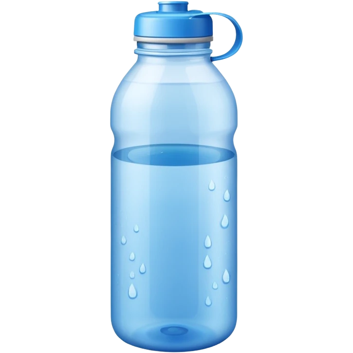 blue drink in a circle water bottle  emoji
