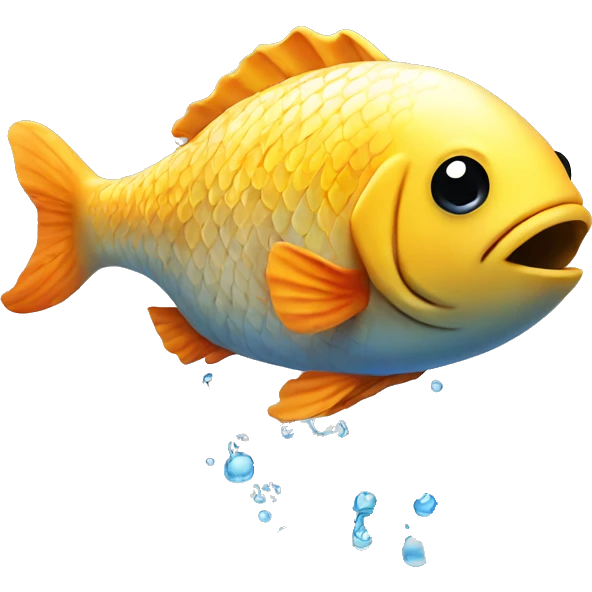 Fish in water emoji
