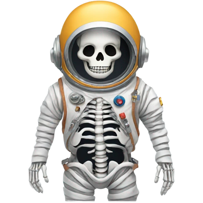 Skeleton in a space suit  emoji