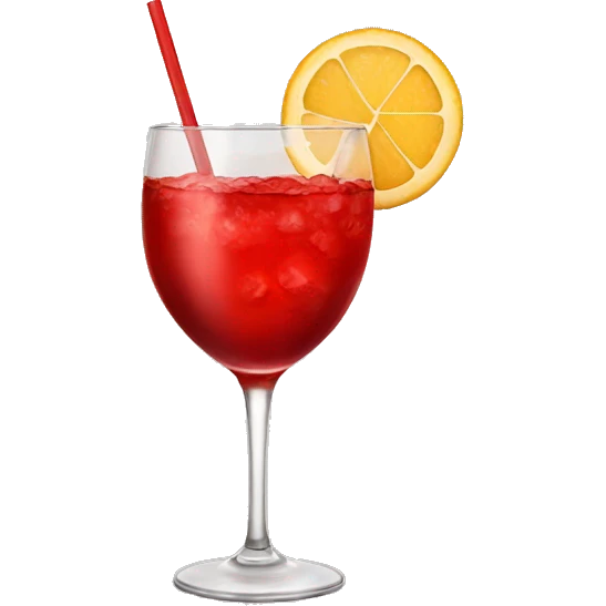 Red drinks  emoji