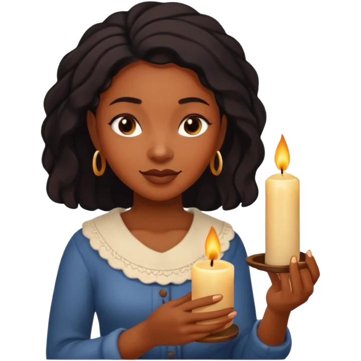 Candle Maker black woman emoji