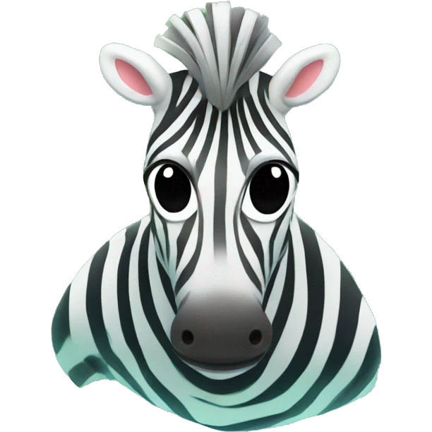 Zebra snorkeling  emoji
