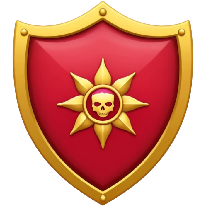 brasão rosa de sangue vermelha emoji