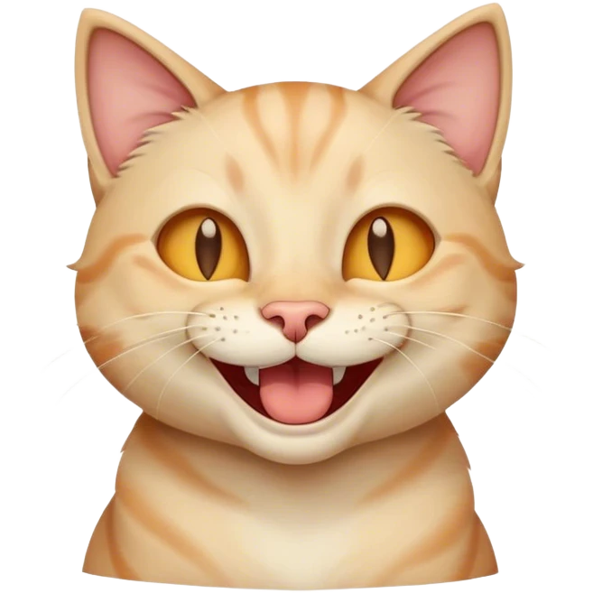 Cat laughing  emoji