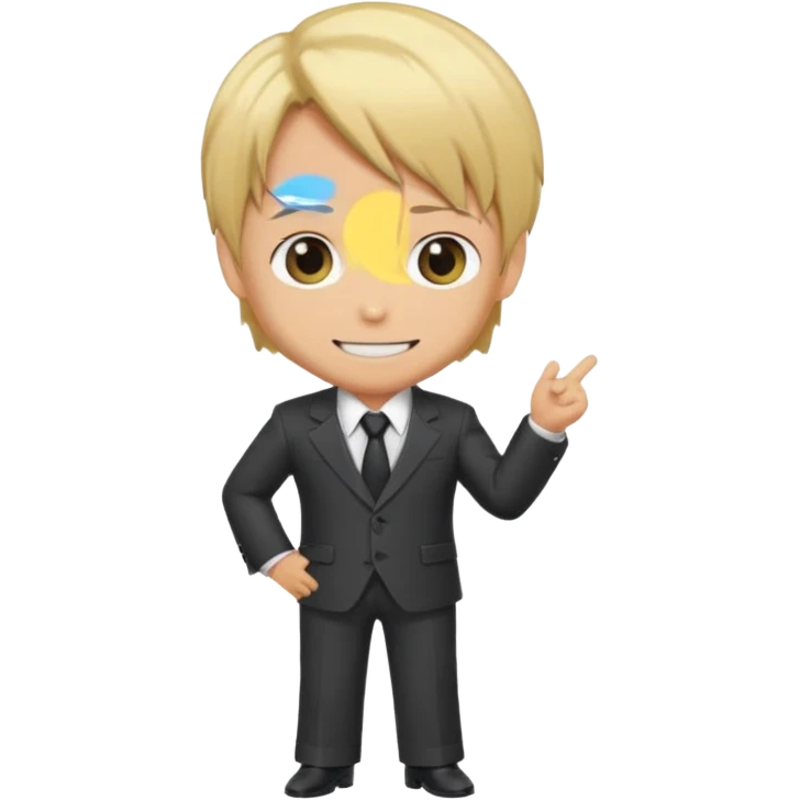 Related to chibi anime style characters of sanji animes character in 2d emoji