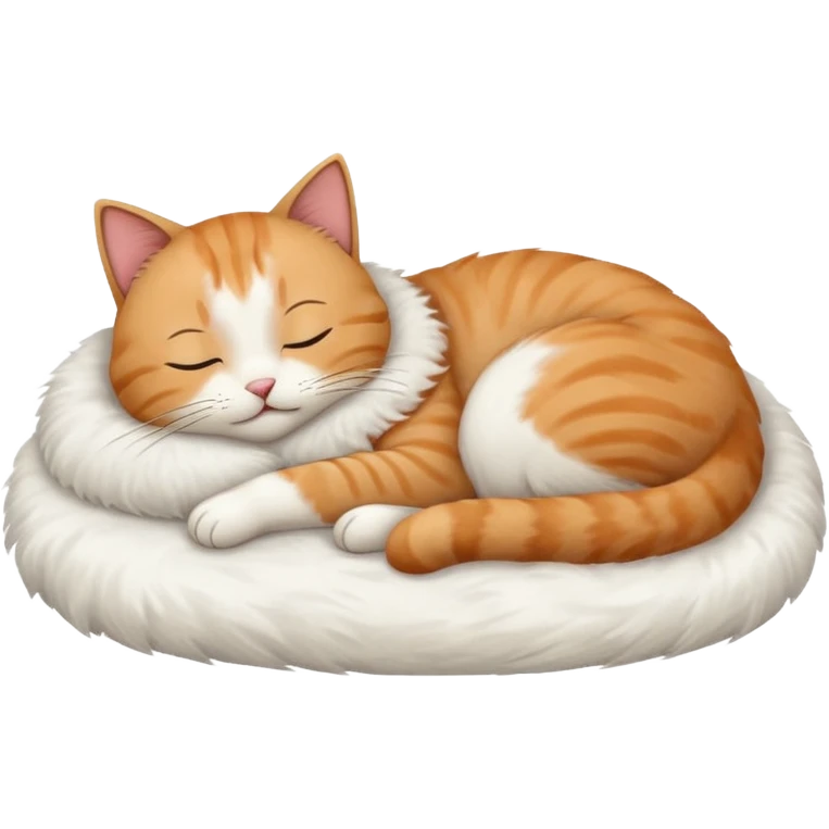 A cat sleeping on a bed emoji