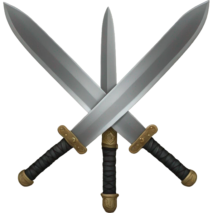 Tres espadas cruzadas emoji