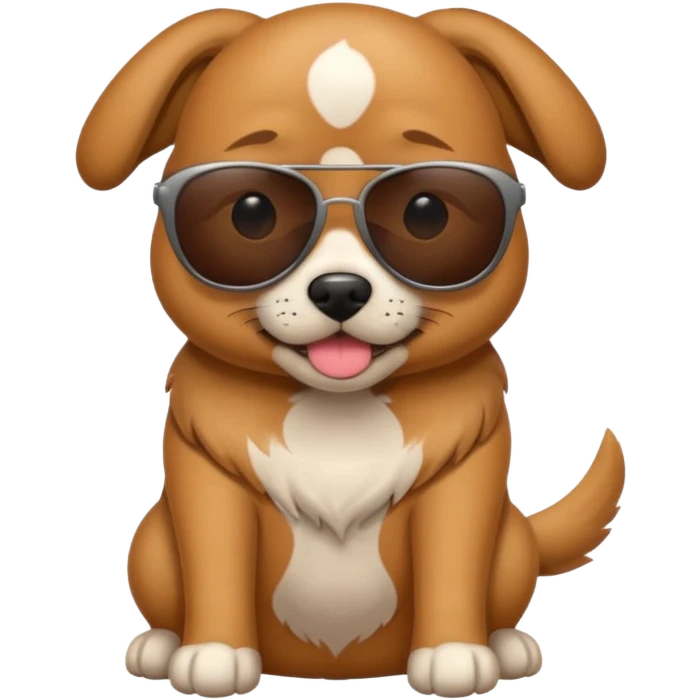 Dog with sunglasses  emoji