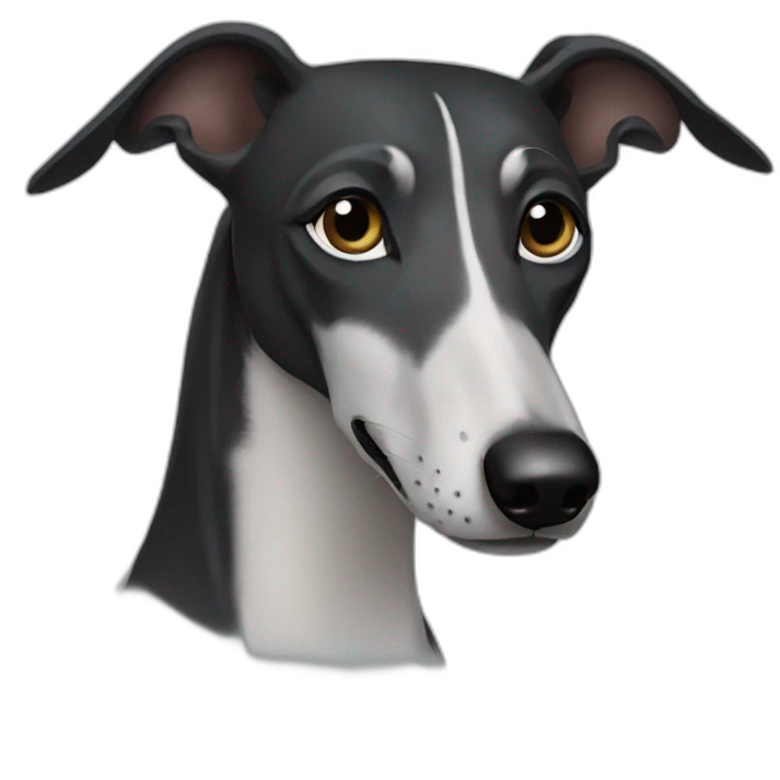 black-greyhound-face emoji