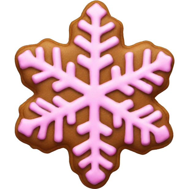 pink snowflake cookie  emoji