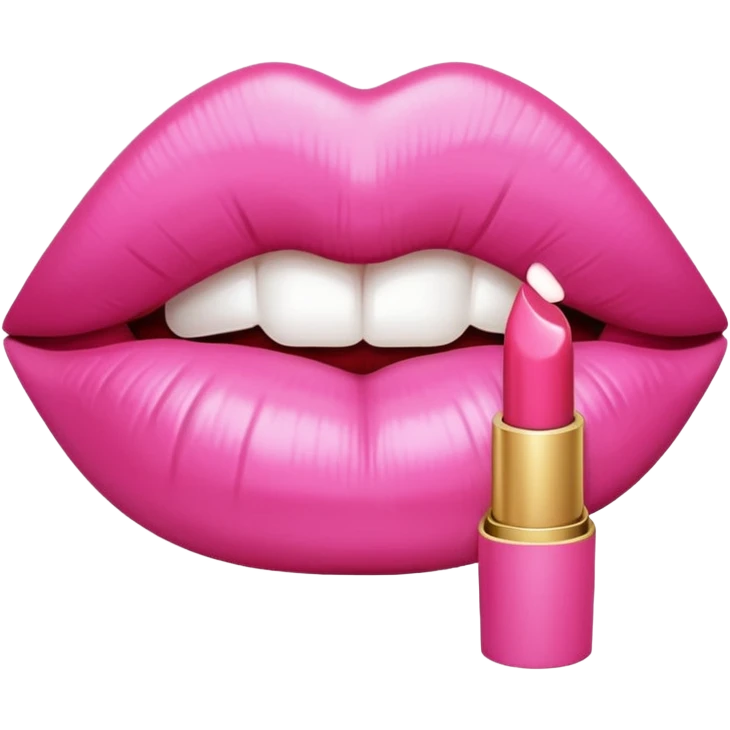 pink version of 💋 emoji