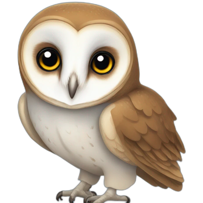 dark bleu barn owl emoji