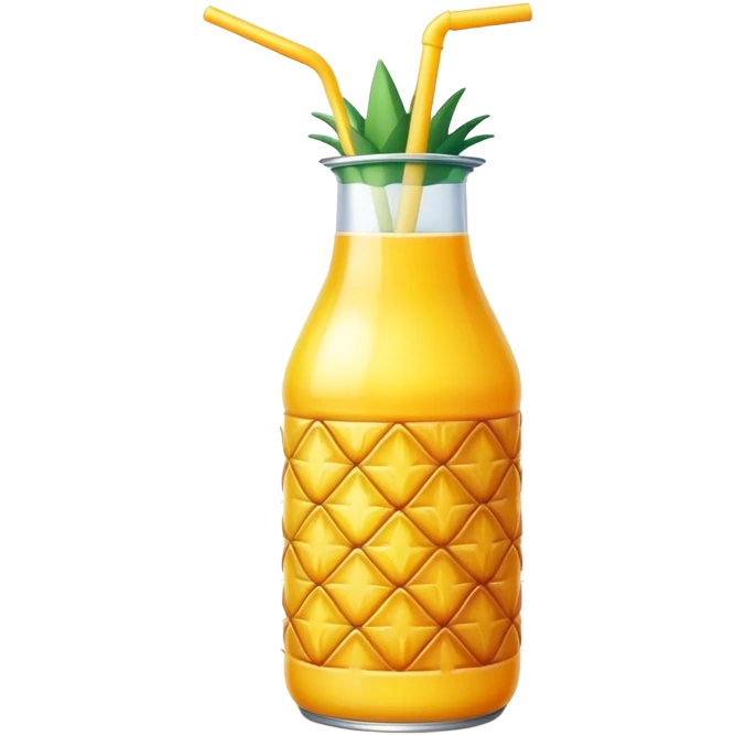 Pineapple juice bottle emoji