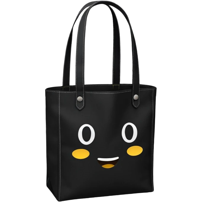 tote bag negra emoji