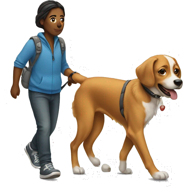 Walking my dog emoji