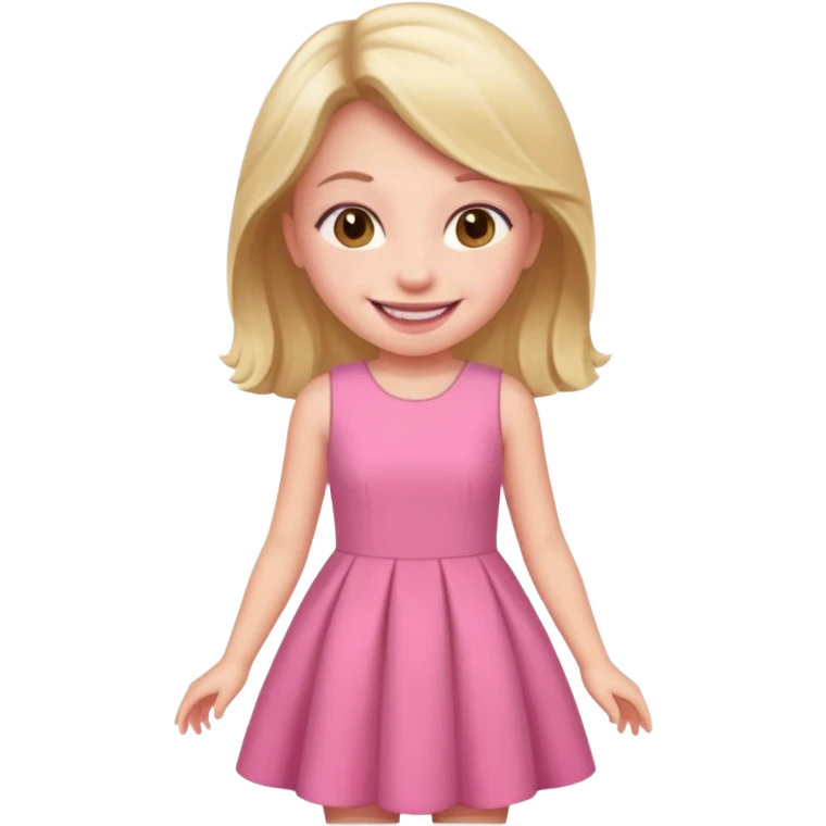 pink dress girl emoji