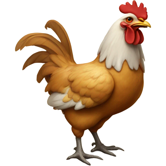 A chicken preaching  emoji
