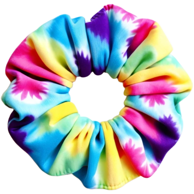1990’s tie dye scrunchie emoji