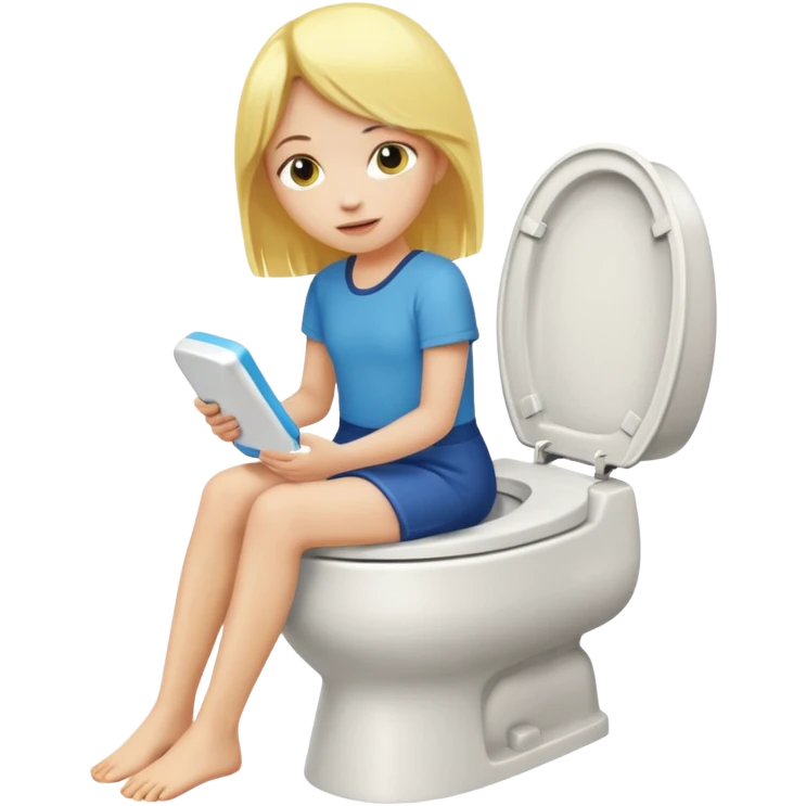 Yellow haired girl skibidy  toilet emoji