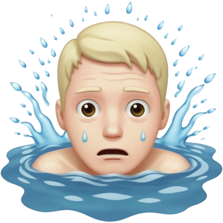 man drowning emoji