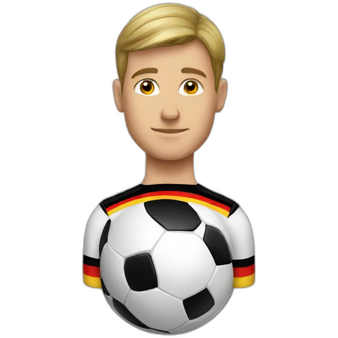 german soccer player one ball emoji