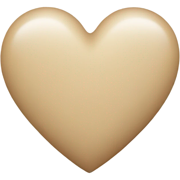 Beige Heart  emoji