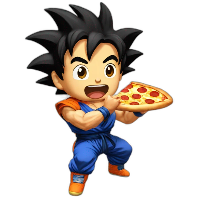 goku-eating-pizza emoji