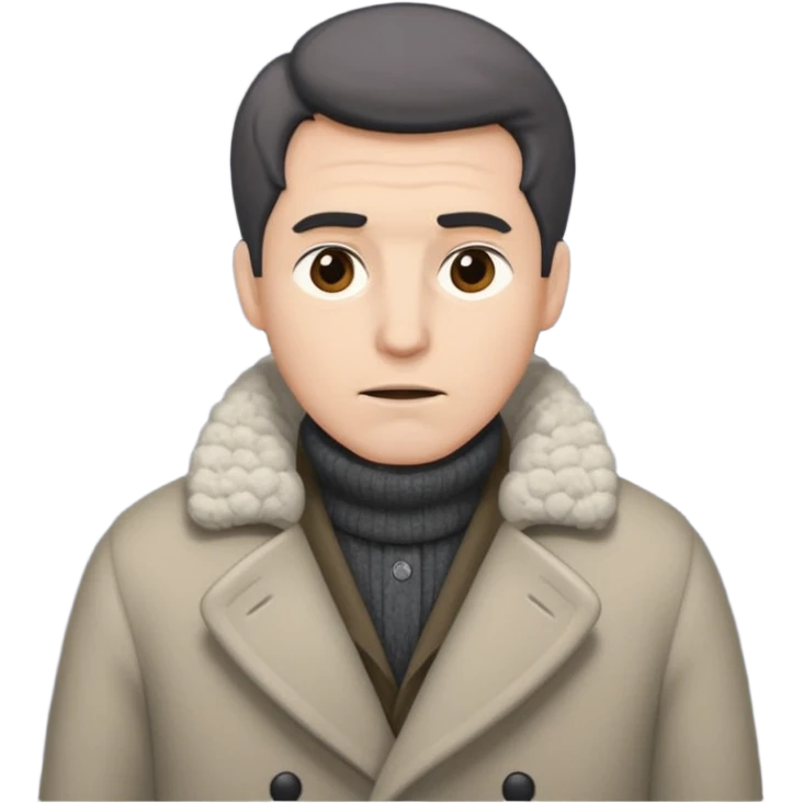 man feeling cold emoji