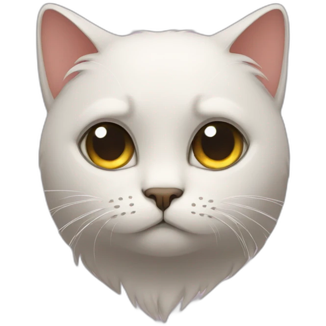 the cat is sad emoji
