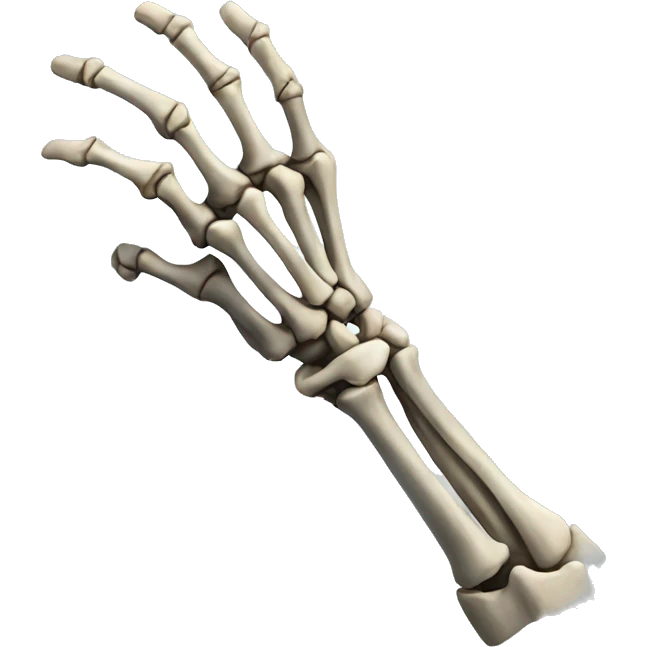 Skeleton arm emoji