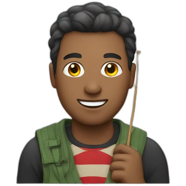 man with flag emoji