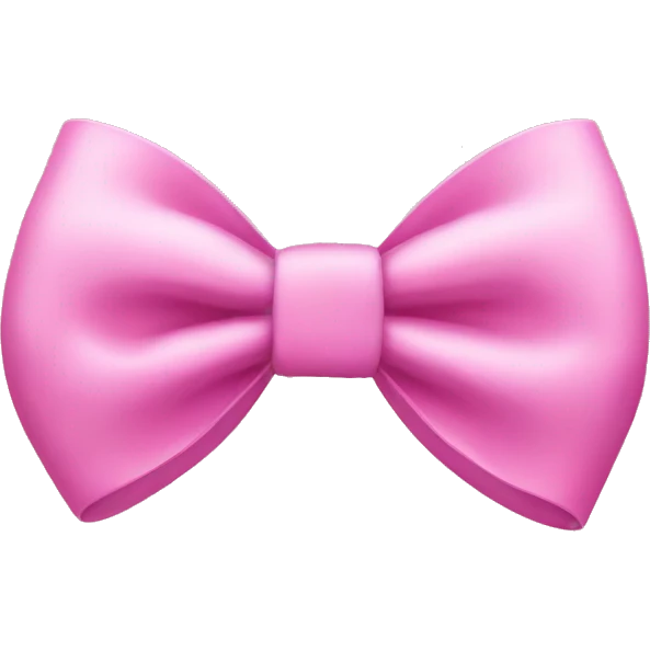 Bow pink emoji